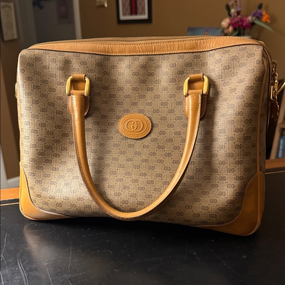 Vintage Gucci Micro GG Boston Bag